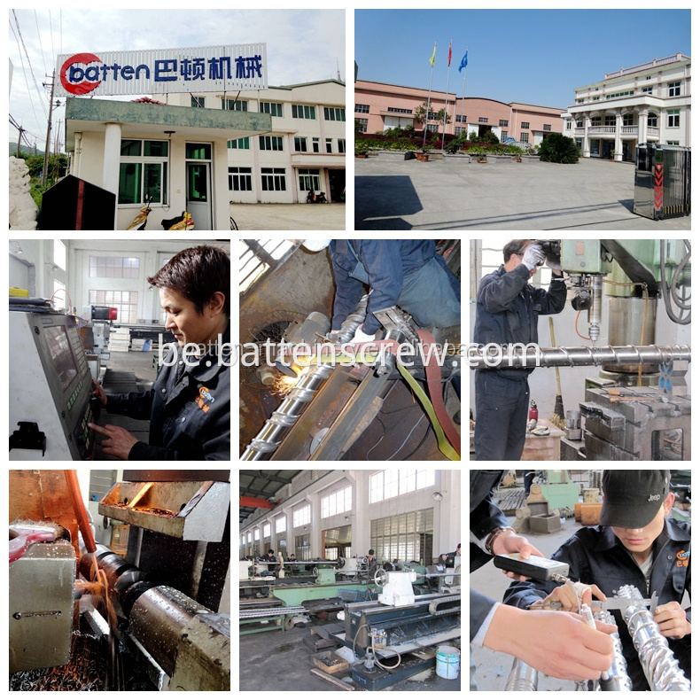 100/36 Шрубавая бочка з высокай ёмістасцю / вадзяной астуджанай курткай для экструдара HDPE трубы